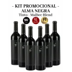 Kit Vinho Tinto Alma Negra – 6 garrafas 750ml