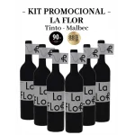 Kit Vinho Tinto La Flor Malbec 750ml – 6 garrafas 750ml